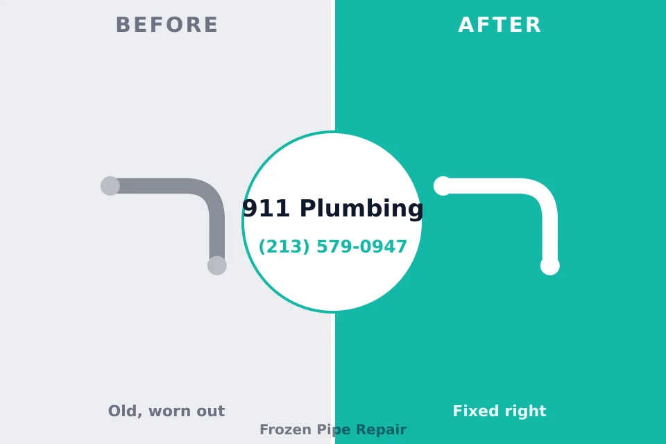 Before and after: plumbing company Prague, OK